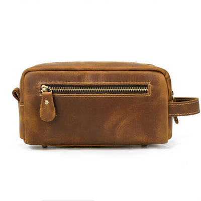 Bolso de Cuero Crazy Horse Gran Capacidad - Cartera de Mano Premium - Image 30