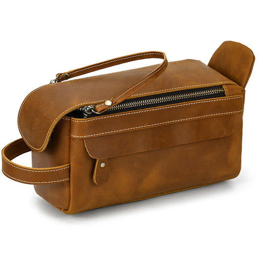 Bolso de Cuero Crazy Horse Gran Capacidad - Cartera de Mano Premium - Image 46