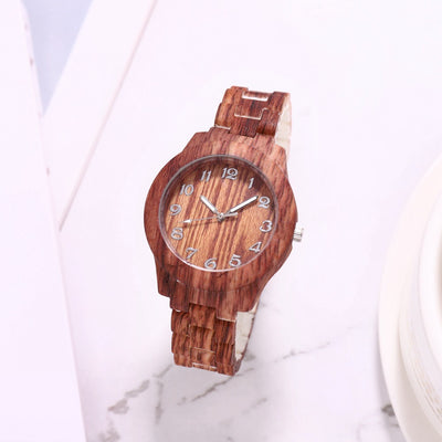 Reloj de Moda Unisex con Patrón de Bambú y Números Creativos - Image 13