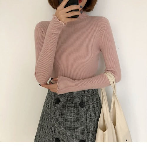 Suéter Cuello Semialto para Mujer - Básico Versátil