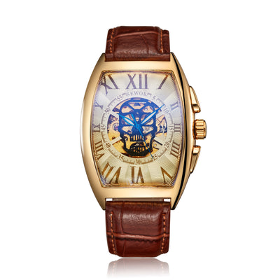 Reloj Mecánico para Hombre con Fondo Transparente y Diseño Barril - Image 16