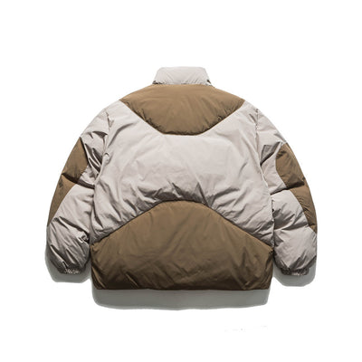 Chamarra Acolchada Multicolor para Hombre con Cuello Alto - Image 9