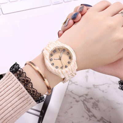 Reloj de Moda Unisex con Patrón de Bambú y Números Creativos - Image 17