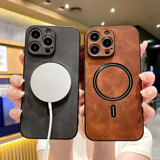 Funda Protectora iPhone 15 Pro Magnética de Piel Lambskin Premium - Image 25