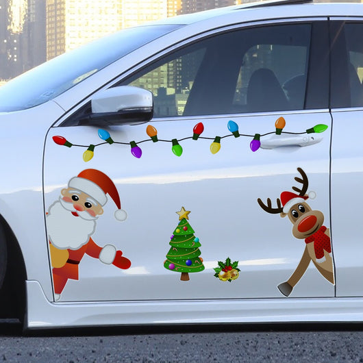 Adorno Navideño Reflectante Magnético para Auto con Diseño de Reno - Image 19