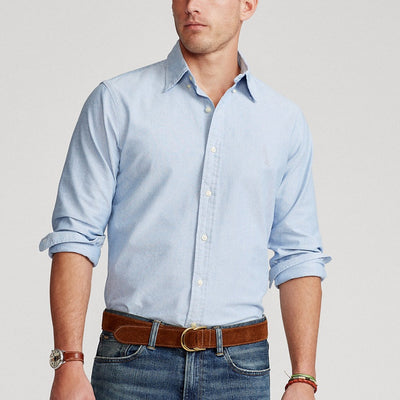 Camisa Manga Larga Hombre Business Casual Primavera Otoño - Image 24