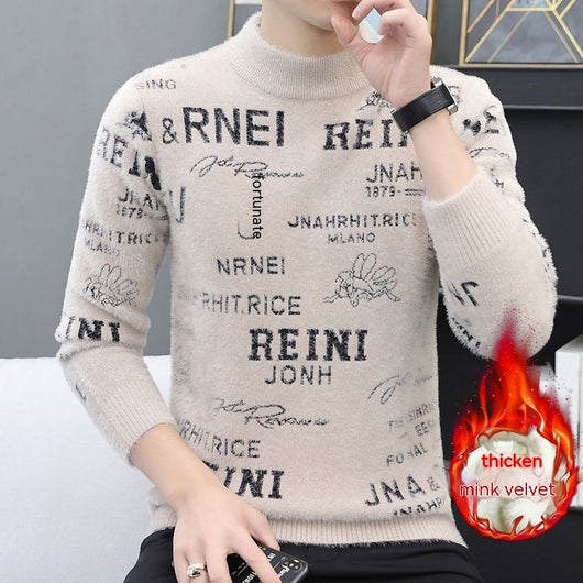 Suéter de Visón para Hombre - Abrigo Térmico Trendy - Image 25