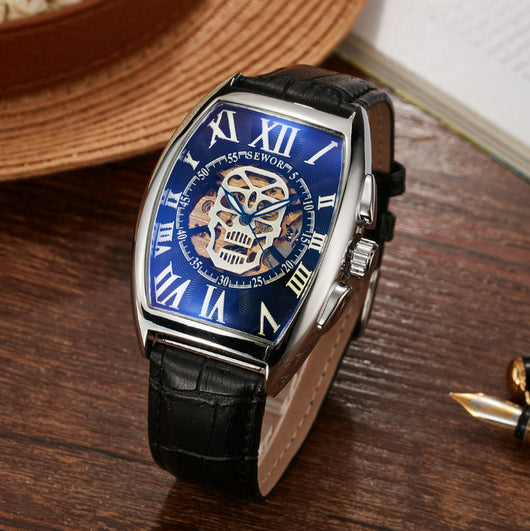 Reloj Mecánico para Hombre con Fondo Transparente y Diseño Barril - Image 22