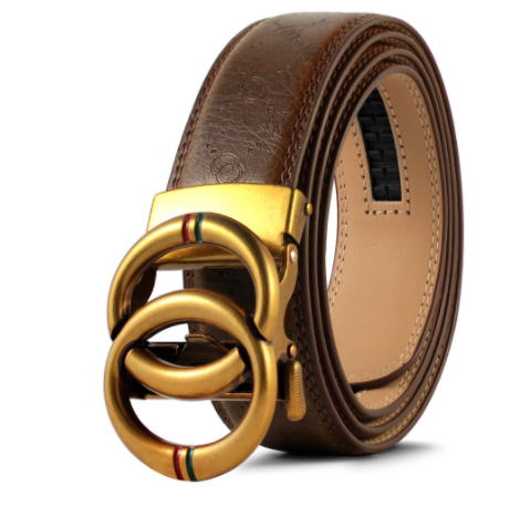 Cinturón de Cuero Genuino para Hombre con Hebilla Automática de Aleación - Image 11