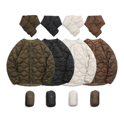 Chaqueta Acolchada Casual Onda para Parejas - Image 23