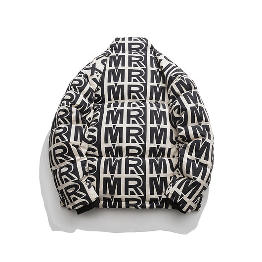 Chaqueta Acolchada Suelta para Hombre - Cuello Alto Abrigada Estilo Urbano - Image 15