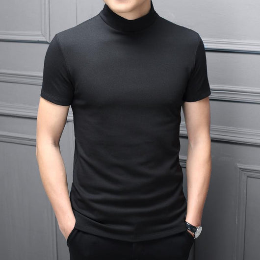 Polera Hombre Cuello Alto Algodón Mercerizado Manga Corta - Image 12