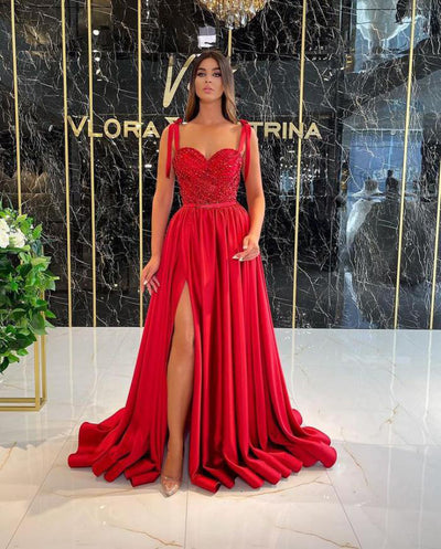 Vestido de Noche Largo Elegante con Lentejuelas y Tirantes para Mujer - Image 9