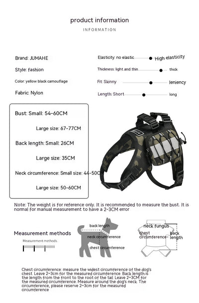 Mochila Táctica Camuflaje para Perros - Image 7