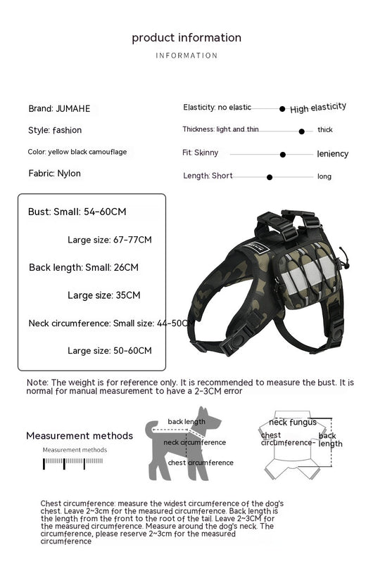 Mochila Táctica Camuflaje para Perros - Image 7