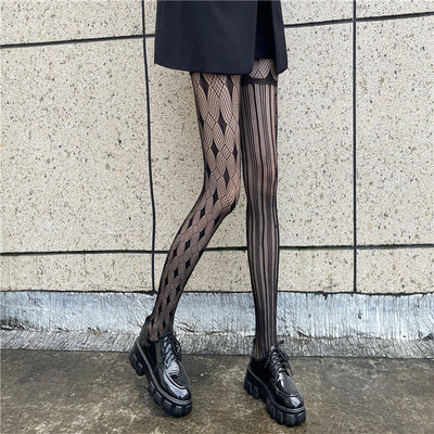 Medias de Malla Diamante para Mujer - Alta Elasticidad - Image 13