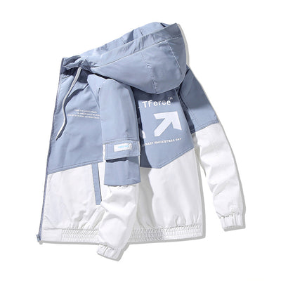 Chaqueta Estampada Suelta con Capucha para Hombre - Image 14