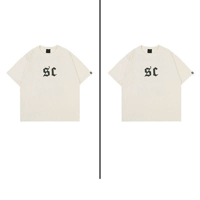 Camiseta Estampada con Letras Estilo Urbano Americano para Hombre - Image 12