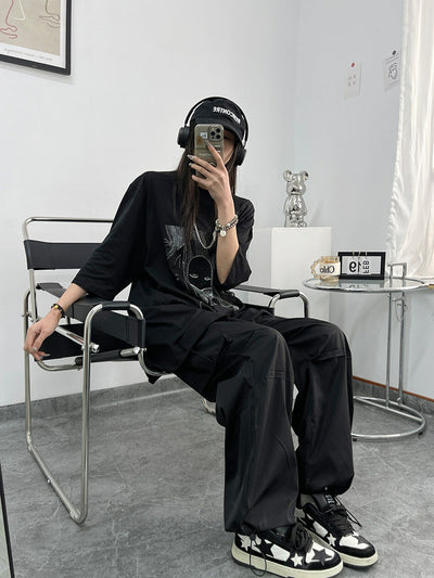 Playera Suelta con Estampado Ghost Face - Image 23