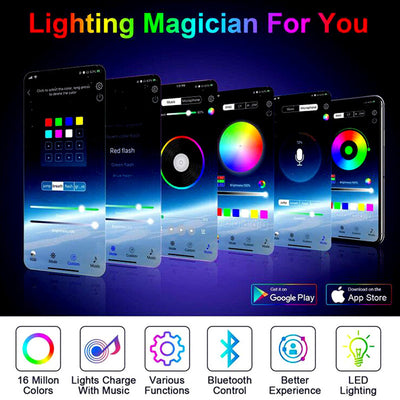 Tira de Luces LED 40 Modos con Control Remoto Infrarrojo y App Bluetooth Inteligente - Image 18