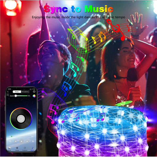 Tira de Luces LED 40 Modos con Control Remoto Infrarrojo y App Bluetooth Inteligente - Image 20