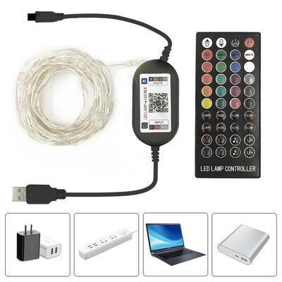 Tira de Luces LED 40 Modos con Control Remoto Infrarrojo y App Bluetooth Inteligente - Image 21
