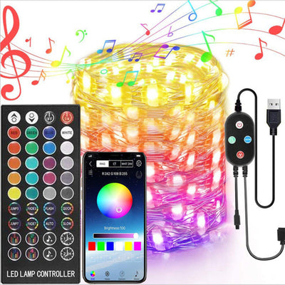 Tira de Luces LED 40 Modos con Control Remoto Infrarrojo y App Bluetooth Inteligente - Image 23