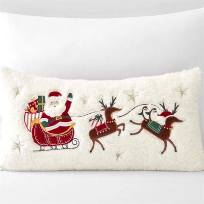 Cojín Navideño Bordado con Diseño Festivo - Image 34