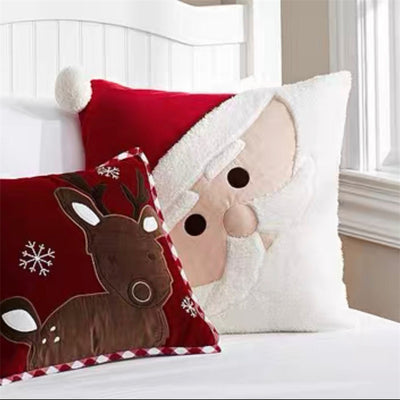 Cojín Navideño Bordado con Diseño Festivo - Image 47