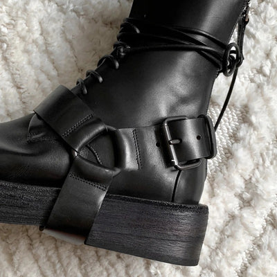 Botines para Mujer con Cierre Lateral y Cordones - Image 8