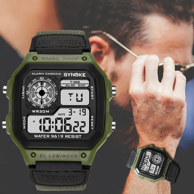 Reloj Deportivo Retro Luminoso Resistente al Agua para Hombre - Image 9
