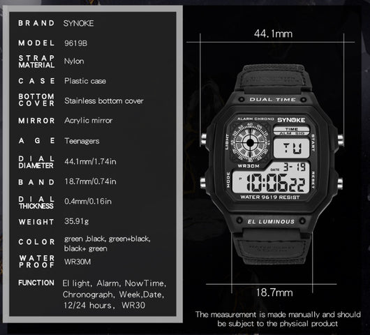 Reloj Deportivo Retro Luminoso Resistente al Agua para Hombre - Image 14