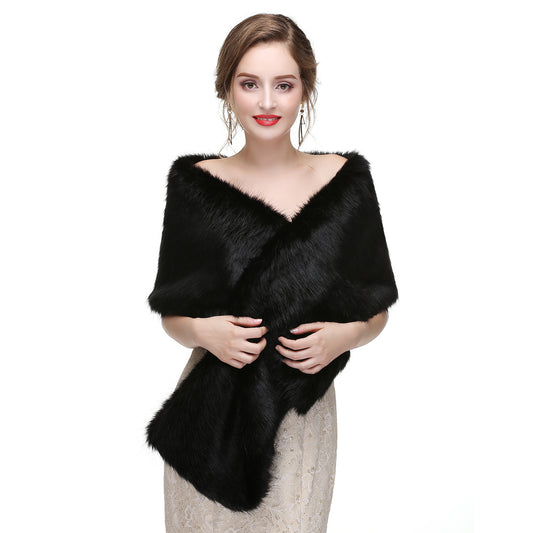 Estola de Piel de Zorro para Novia - Chal Elegante Invierno - Image 2