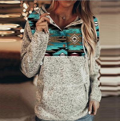 Sudadera Gris con Capucha y Estampado para Mujer - Image 10