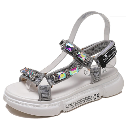 Zapatos Plataforma Gruesa con Velcro