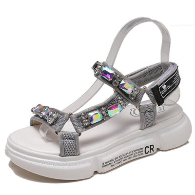 Zapatos Plataforma Gruesa con Velcro