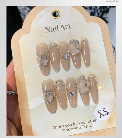 Uñas Postizas Desmontables Blancas para Otoño e Invierno - Image 10