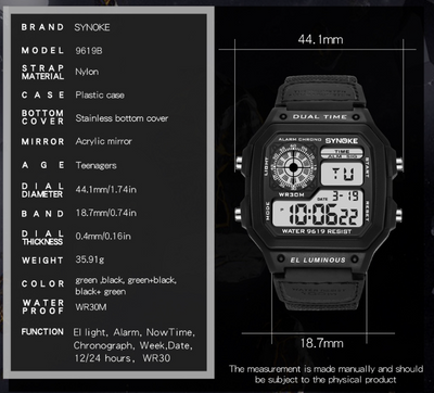Reloj Deportivo Retro Luminoso Resistente al Agua para Hombre - Image 24