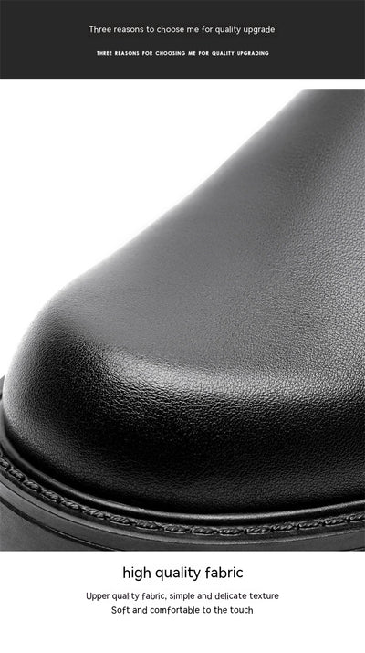 Botas Británicas de Cuero Cálidas con Suela Reforzada - Estilo Clásico - Image 9