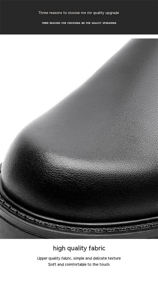 Botas Británicas de Cuero Cálidas con Suela Reforzada - Estilo Clásico - Image 9