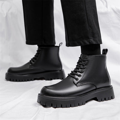 Botas Británicas de Cuero Cálidas con Suela Reforzada - Estilo Clásico - Image 11