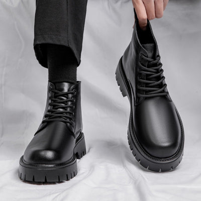 Botas Británicas de Cuero Cálidas con Suela Reforzada - Estilo Clásico - Image 13