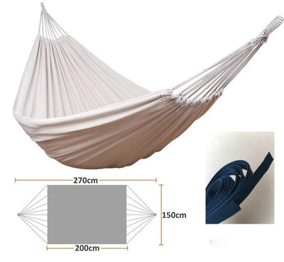 Hamaca de Camping Portátil - Cama Colgante de Algodón para Viajes y Supervivencia - Image 10