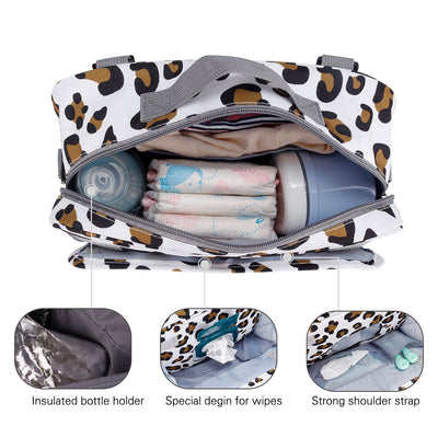 Pañalera tipo Bandolera Impermeable de Poliéster para Mamá y Bebé - Image 22