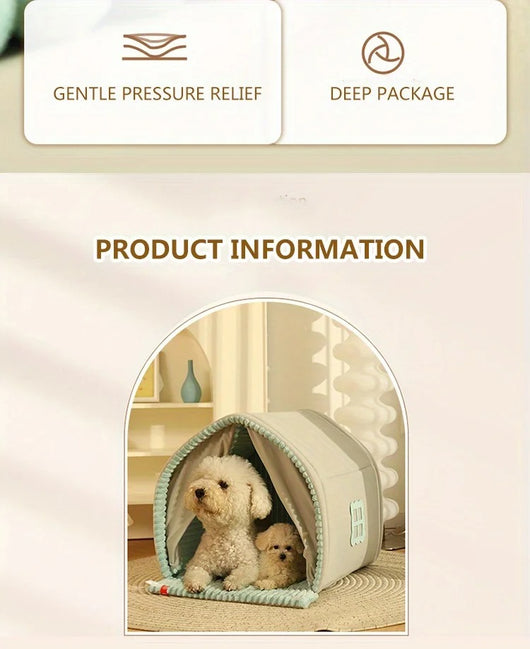 Casa Térmica Cerrada para Perros Pequeños - Protección Invernal - Image 19
