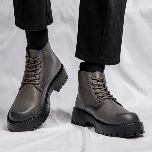 Botas Británicas de Cuero Cálidas con Suela Reforzada - Estilo Clásico - Image 15
