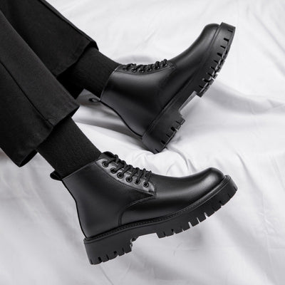 Botas Británicas de Cuero Cálidas con Suela Reforzada - Estilo Clásico - Image 16