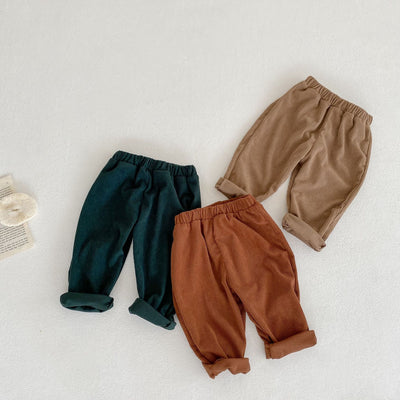 Conjunto de Abrigo y Pantalón Pana para Bebé Niño y Niña - Cuello Solapa Primavera Otoño - Image 12