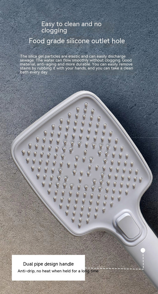 Juego de Ducha Termostático con Pantalla Digital y Alcachofa Grande Gris - Image 17