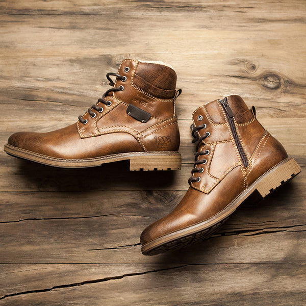 Botas de Nieve Retro con Cordones